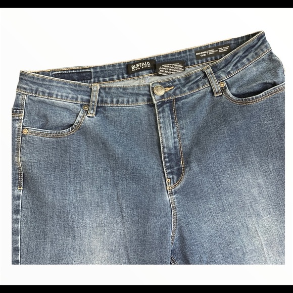 BUFFALO David Bitton Boulevard Mid Rise Jeans With Pockets Jean Denim Blue Sz 12 - Picture 3 of 7
